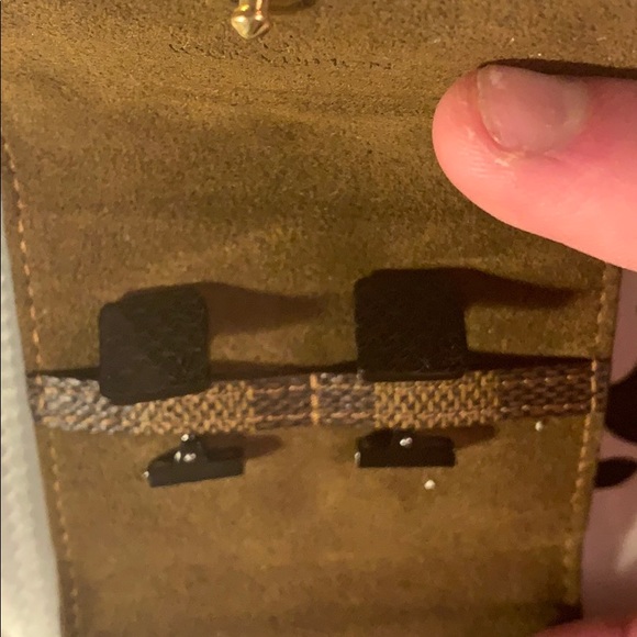 Louis Vuitton Champs Elysées Black Laser Cufflinks - Picture 5 of 7